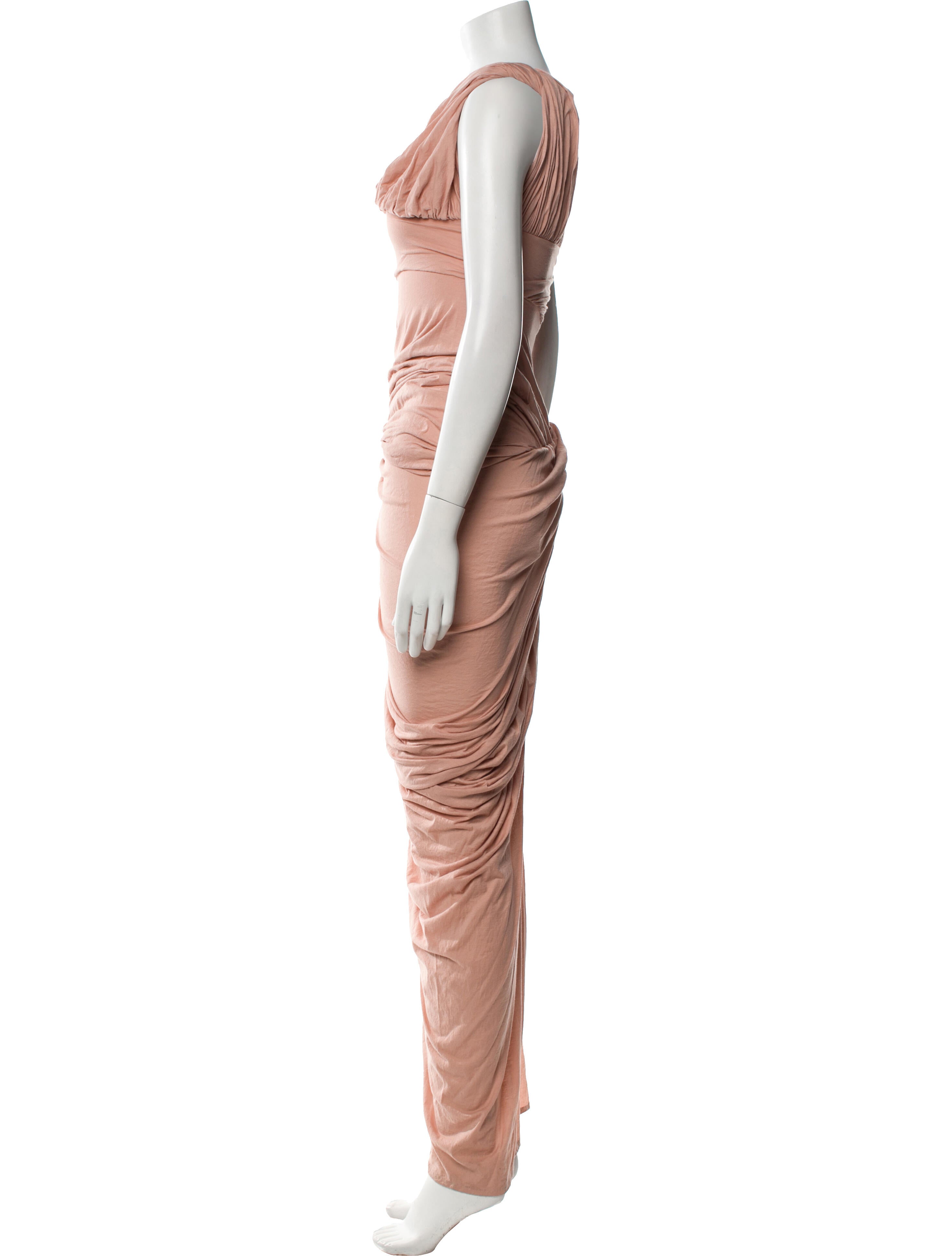 Rick Owens One-Shoulder Long Dress