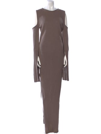 Rick Owens Bateau Neckline Long Dress