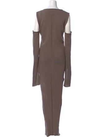 Rick Owens Bateau Neckline Long Dress