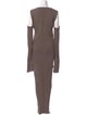 Rick Owens Bateau Neckline Long Dress