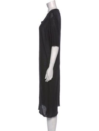 Rick Owens Scoop Neck Knee-Length Dress