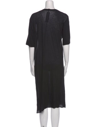 Rick Owens Scoop Neck Knee-Length Dress