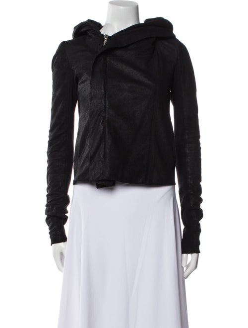 Rick Owens Lamb Leather Biker Jacket