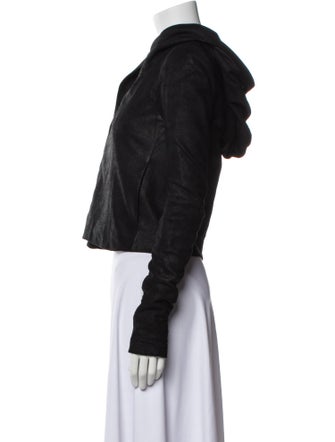 Rick Owens Lamb Leather Biker Jacket