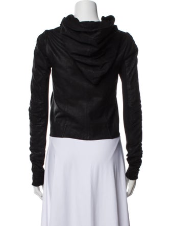 Rick Owens Lamb Leather Biker Jacket