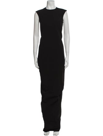 Rick Owens Crew Neck Long Dress