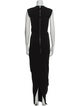 Rick Owens Crew Neck Long Dress