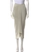 Rick Owens Silk Midi Length Skirt