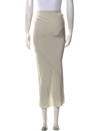 Rick Owens Silk Midi Length Skirt