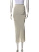 Rick Owens Silk Midi Length Skirt