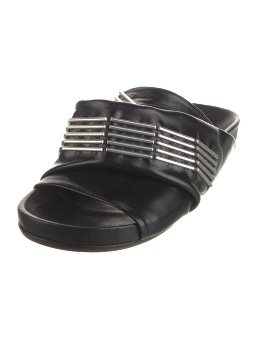 Rick Owens Leather Studded Accents Slides