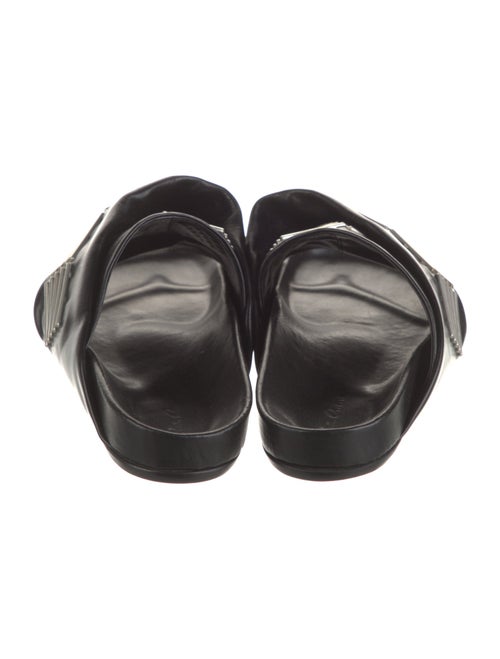 Rick Owens Leather Studded Accents Slides