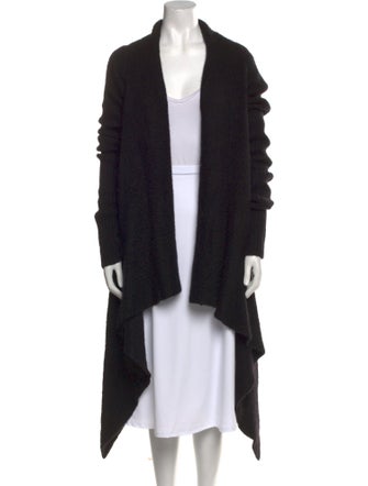 Rick Owens Silk Open Front Sweater