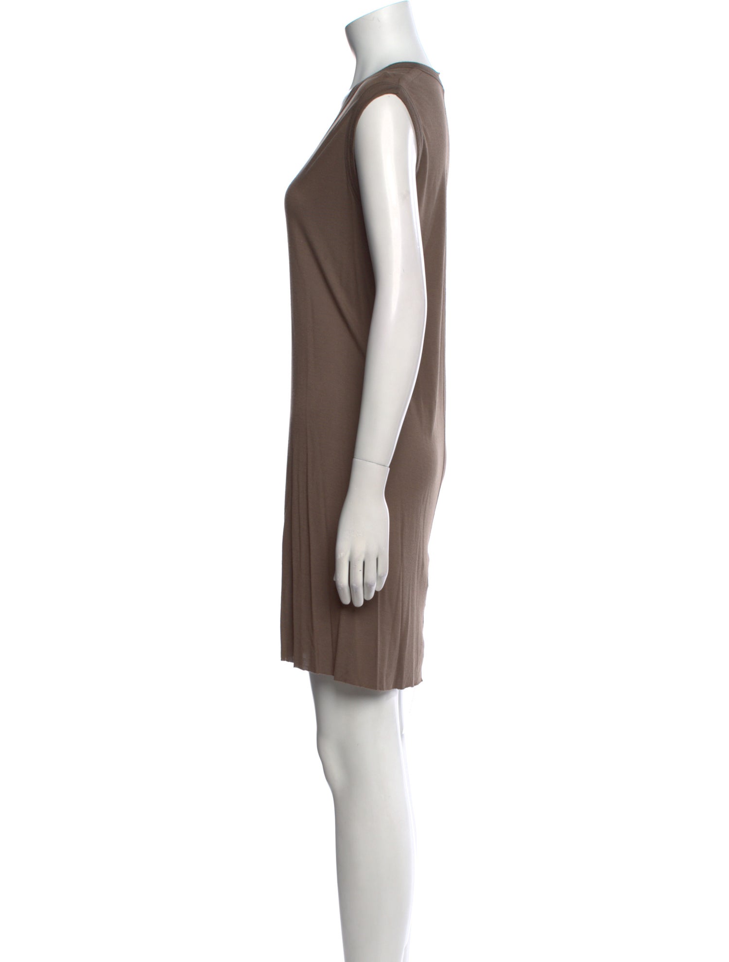Rick Owens Scoop Neck Mini Dress