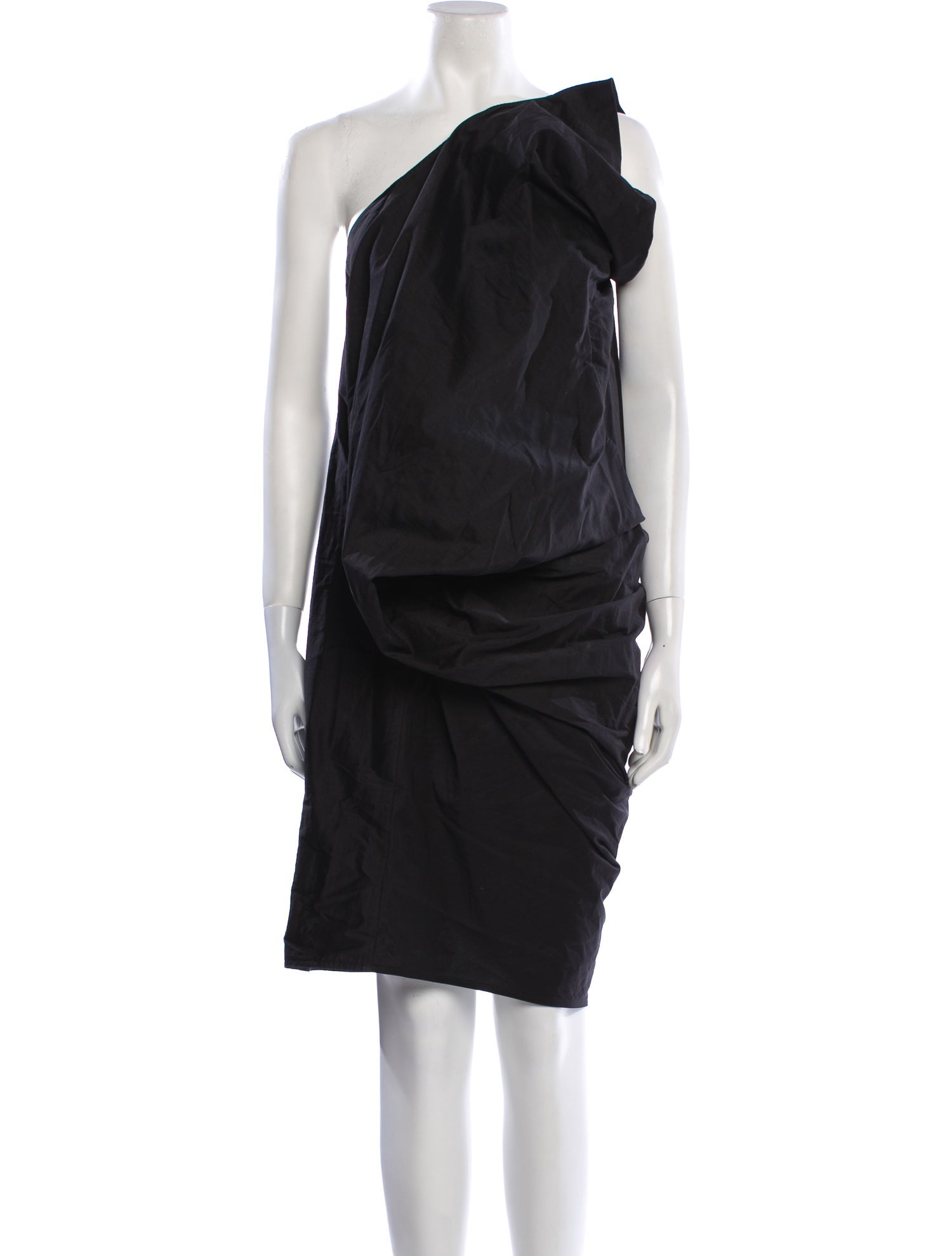 Rick Owens One-Shoulder Midi Length Dress