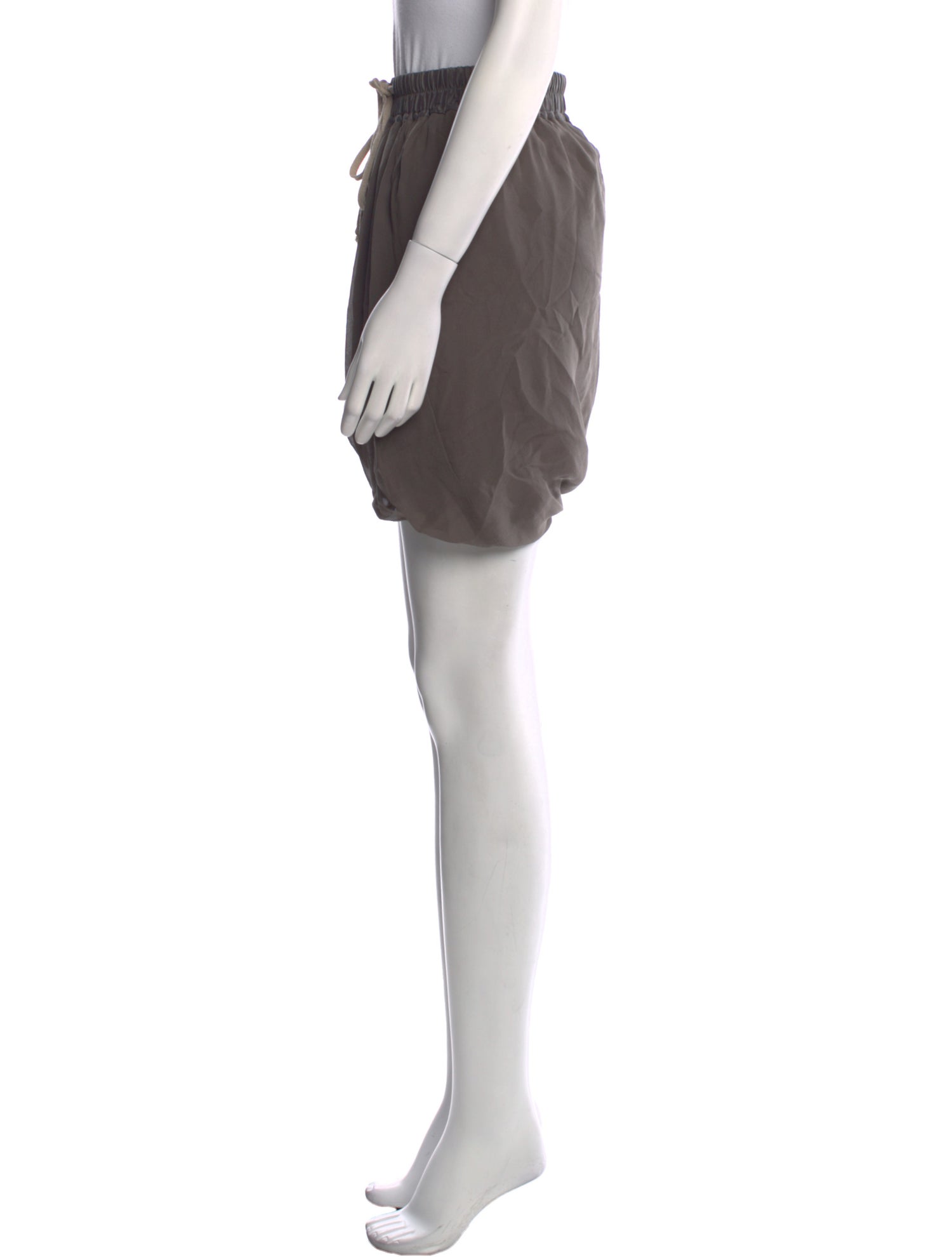 Rick Owens Silk Knee-Length Shorts