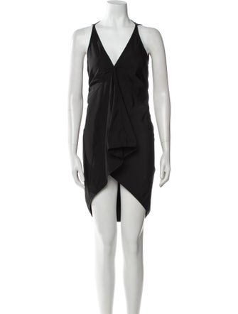 Rick Owens V-Neck Knee-Length Dress