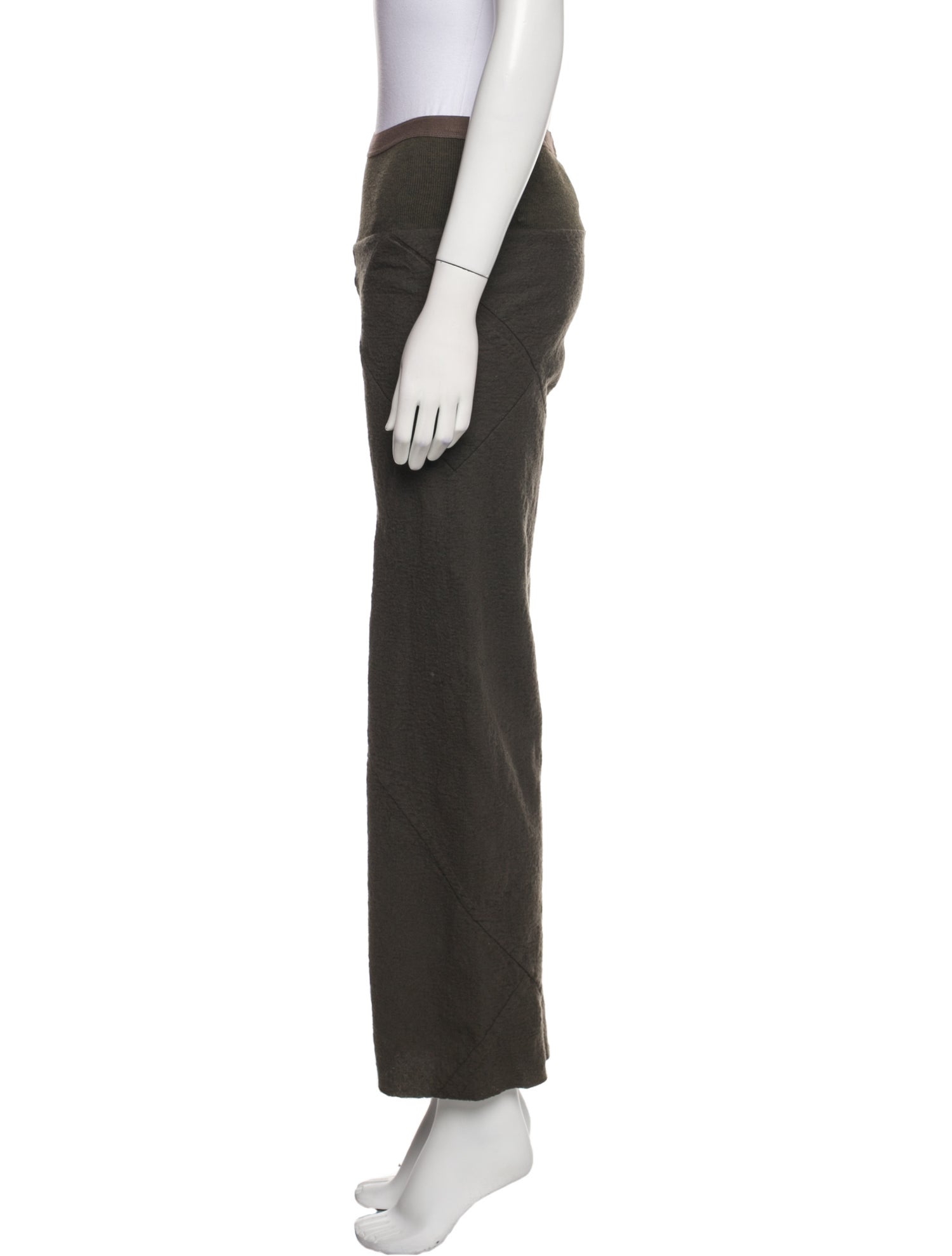Rick Owens Wool Wide Leg Pants