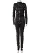 Rick Owens Leather Crew Neck Jumpsuit