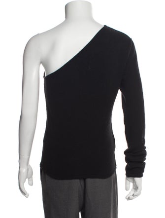 Rick Owens Cashmere Asymmetrical Neckline Sweater Vest