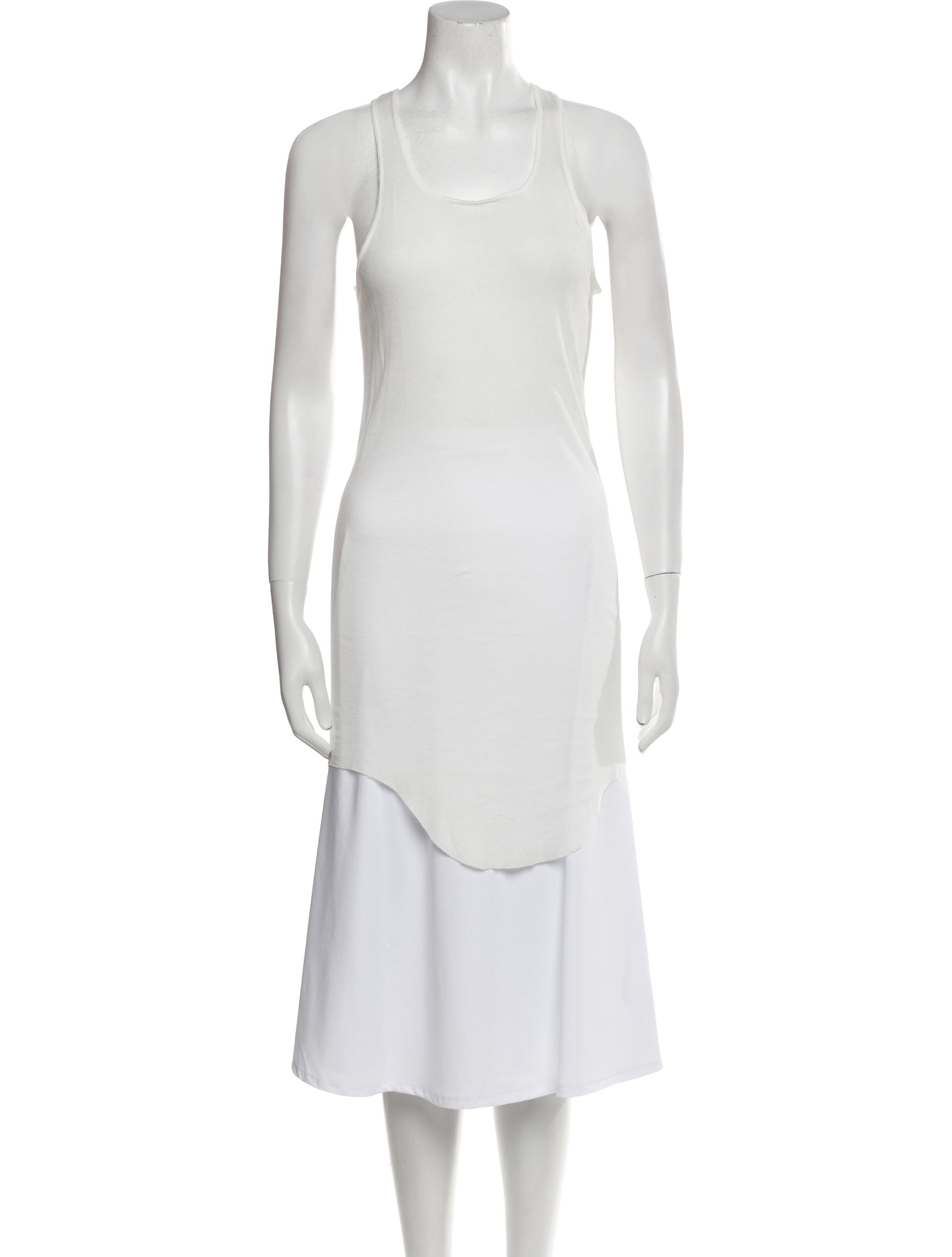 Rick Owens Scoop Neck Sleeveless Tunic