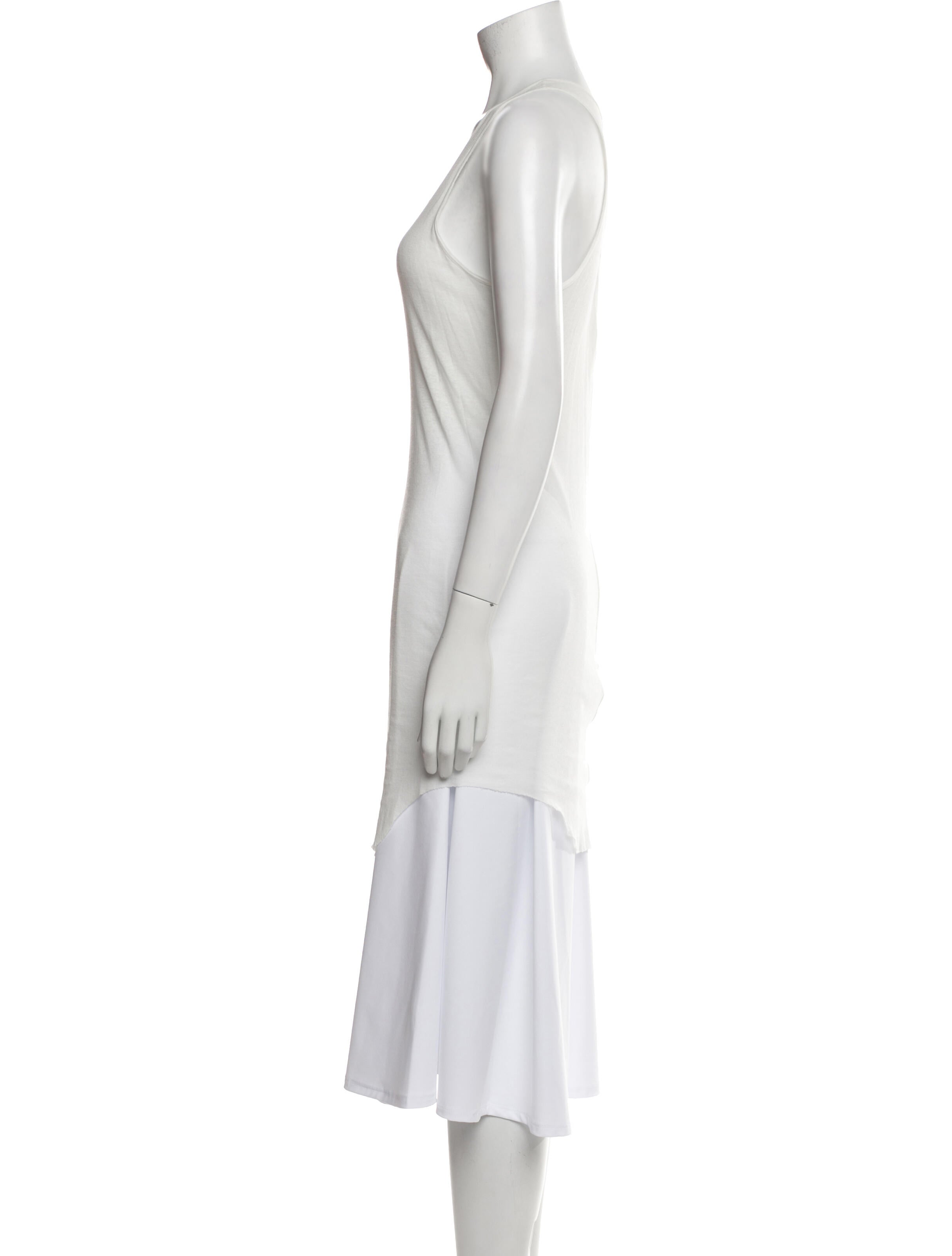 Rick Owens Scoop Neck Sleeveless Tunic
