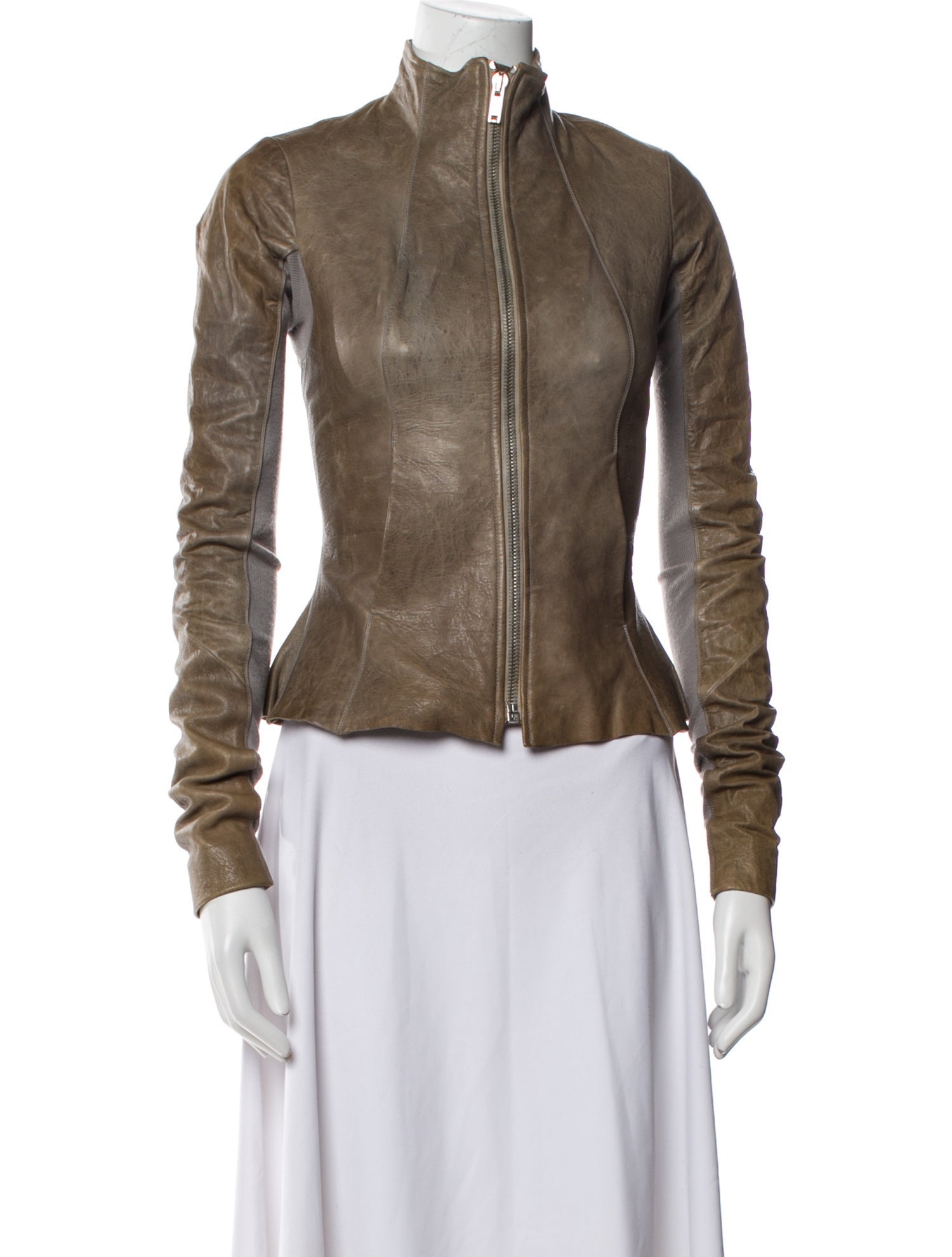 Rick Owens Leather Biker Jacket