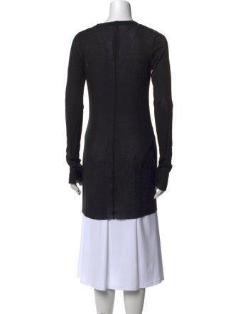 Rick Owens Crew Neck Long Sleeve Tunic