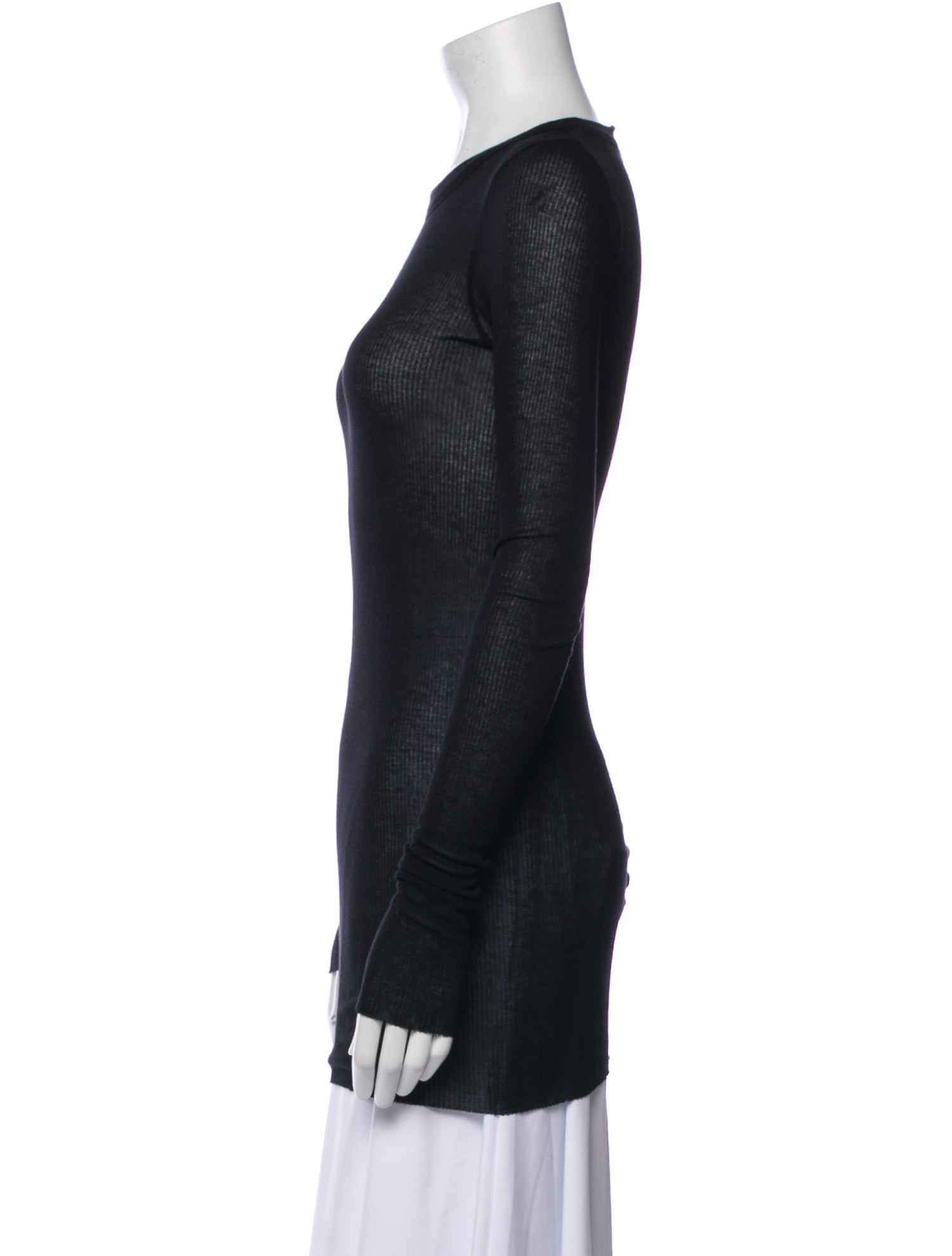 Rick Owens Crew Neck Long Sleeve Sweatshirt