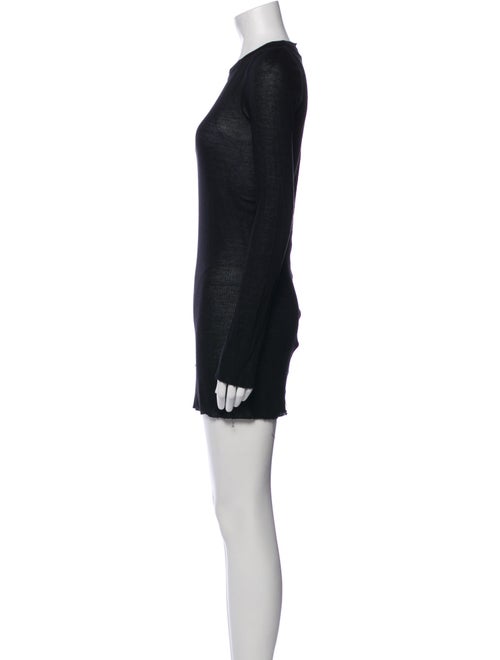 Rick Owens Crew Neck Mini Dress