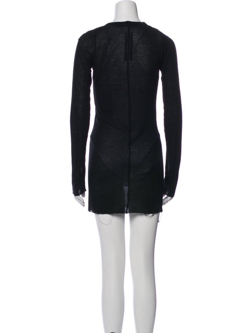 Rick Owens Crew Neck Mini Dress