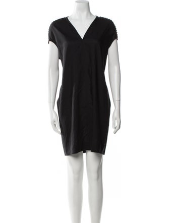 Rick Owens V-Neck Mini Dress