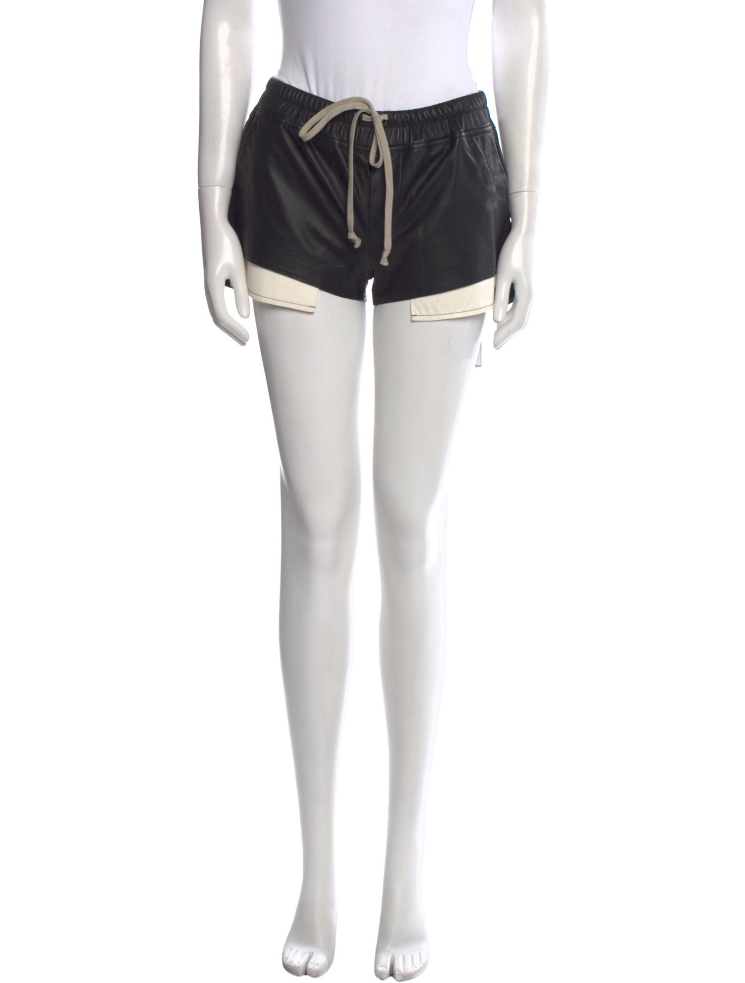 Rick Owens Leather Mini Shorts w/ Tags