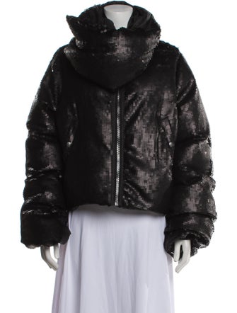 Rick Owens 2023 'Luxor' Funnel Neck Down Jacket