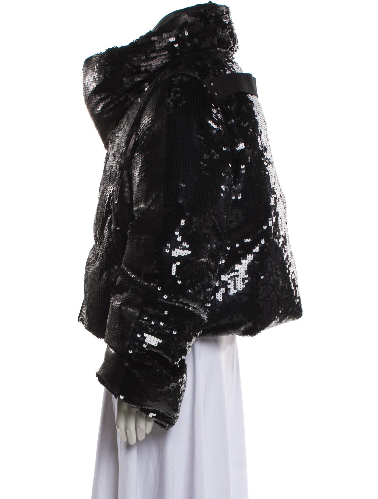 Rick Owens 2023 'Luxor' Funnel Neck Down Jacket