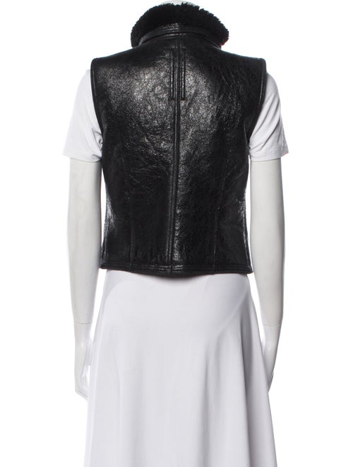 Rick Owens 2015 'Sphinx' Moto Gilet Fur Jacket