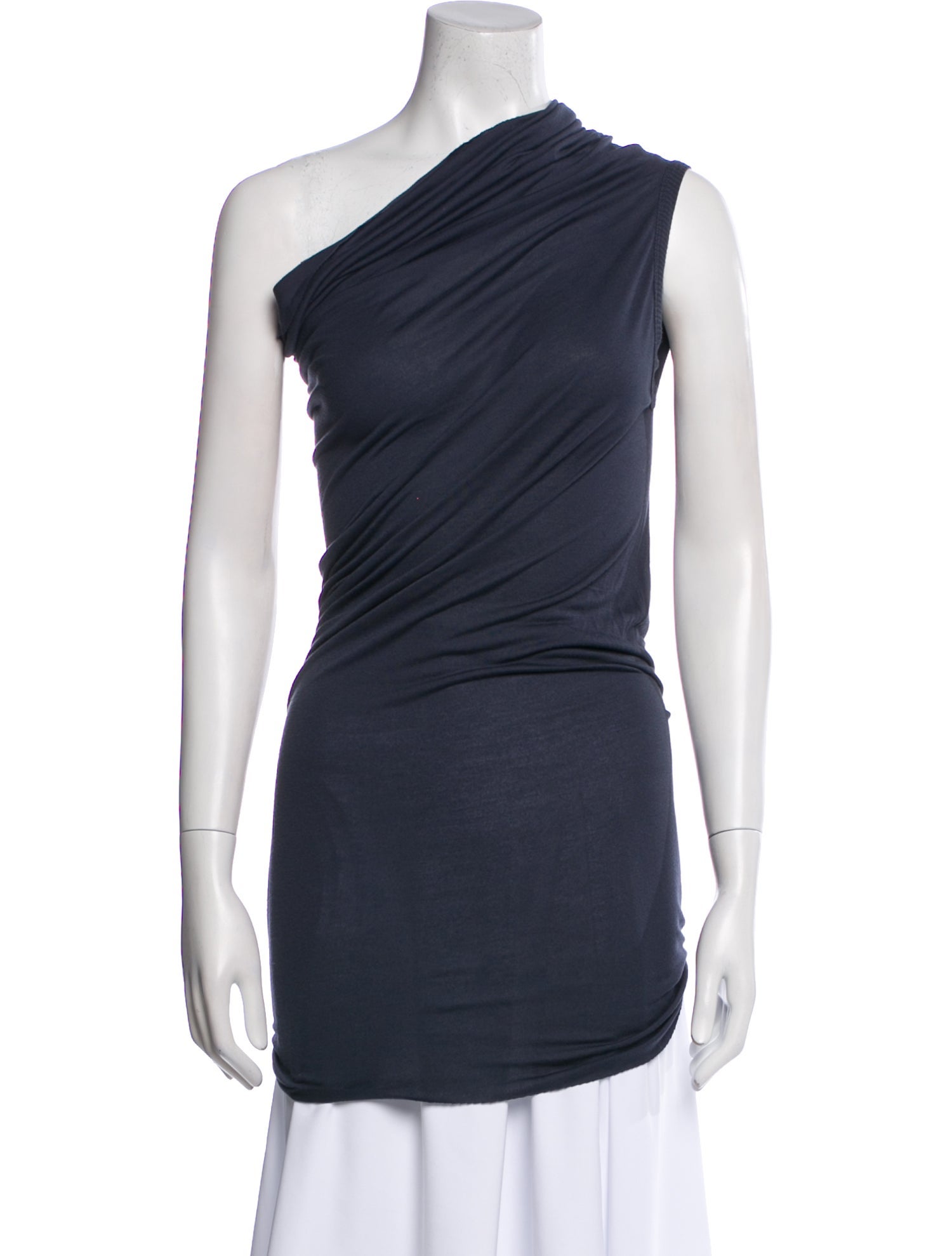Rick Owens One-Shoulder Sleeveless Tunic