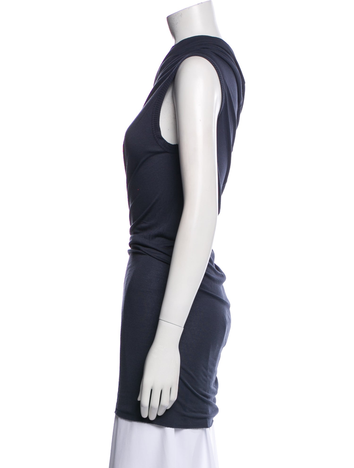 Rick Owens One-Shoulder Sleeveless Tunic