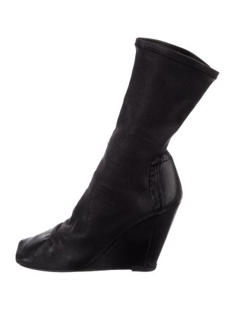 Rick Owens Leather Sock Boots