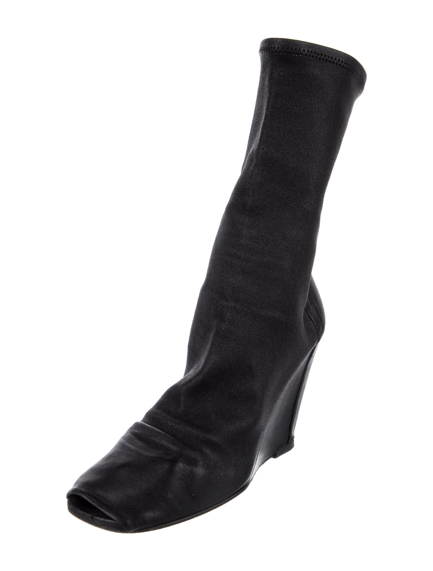 Rick Owens Leather Sock Boots