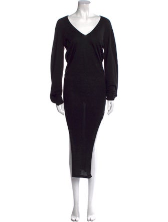 Rick Owens Virgin Wool Long Dress