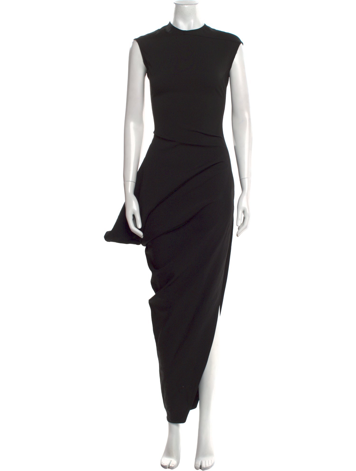 Rick Owens Crew Neck Long Dress