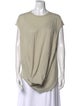 Rick Owens Scoop Neck Short Sleeve Tunic