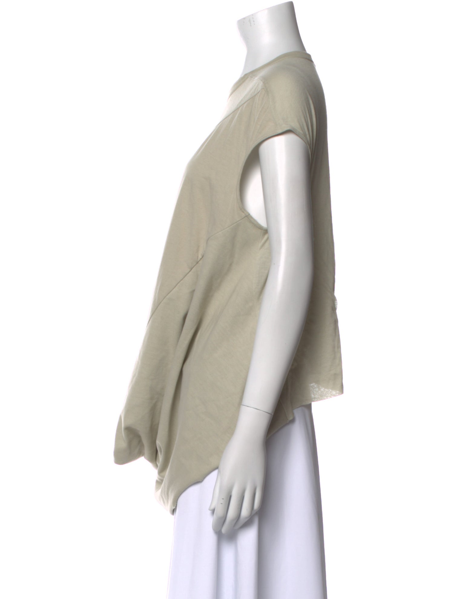 Rick Owens Scoop Neck Short Sleeve Tunic