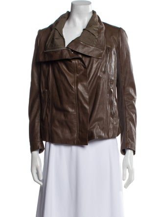 Rick Owens Leather Biker Jacket
