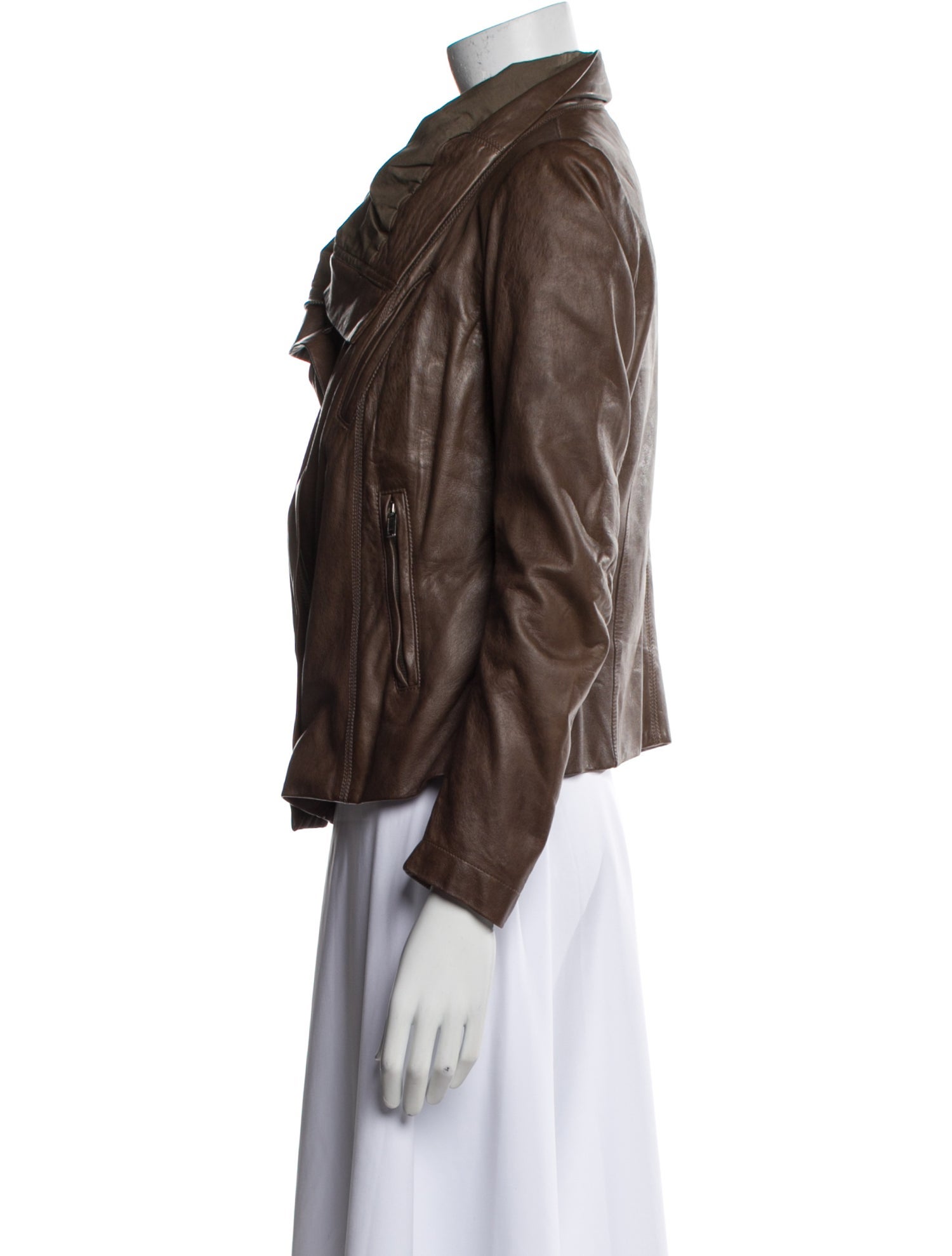 Rick Owens Leather Biker Jacket