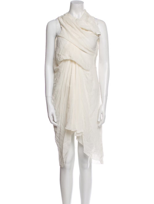 Rick Owens Mock Neck Midi Length Dress