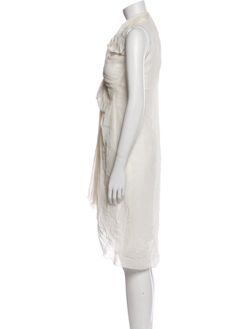 Rick Owens Mock Neck Midi Length Dress