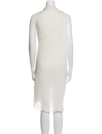 Rick Owens Mock Neck Midi Length Dress