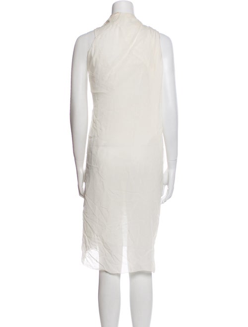 Rick Owens Mock Neck Midi Length Dress